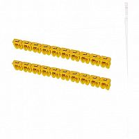 Маркер наборный - символ L желтый 4мм² (100 шт.) |  код. SQ0534-0042 |  TDM